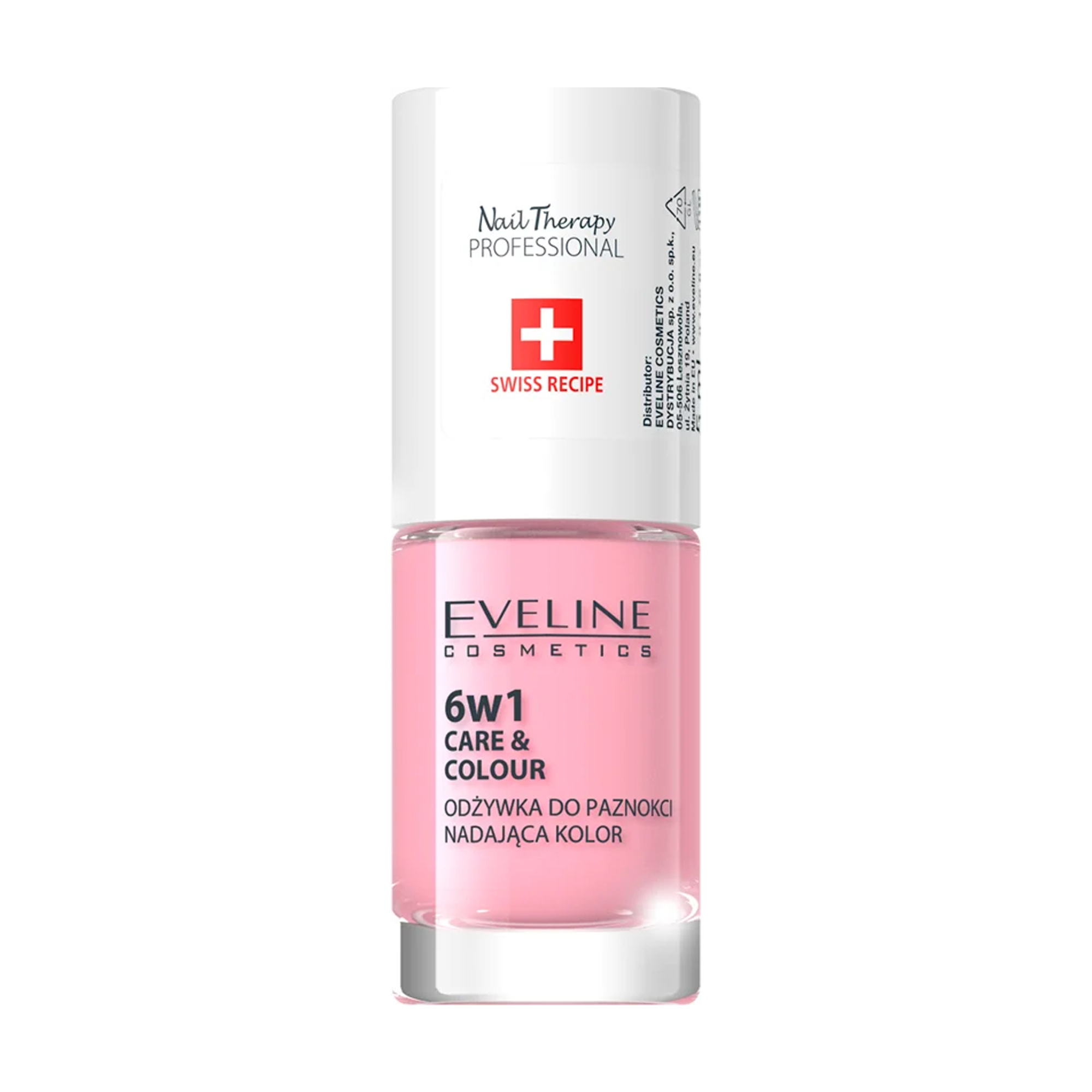 Лак-кондиціонер для нігтів 6 в 1 Eveline Cosmetics Nail Therapy Professional Care &amp; Colour Nail Conditioner, Rose, 5 мл